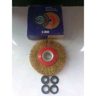 sikat kawat baja bulat wire brush 5"