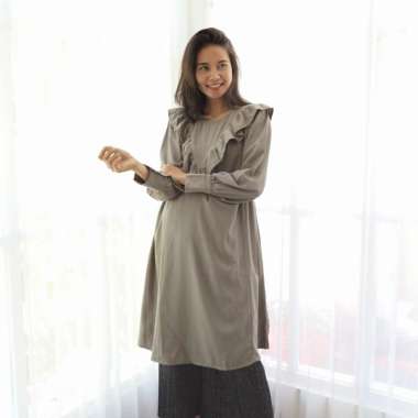 MAMAHAMIL Baju Hamil Menyusui Muslim Jumbo OLIN Dress - DRO 1015 Semua Ukuran ARMY