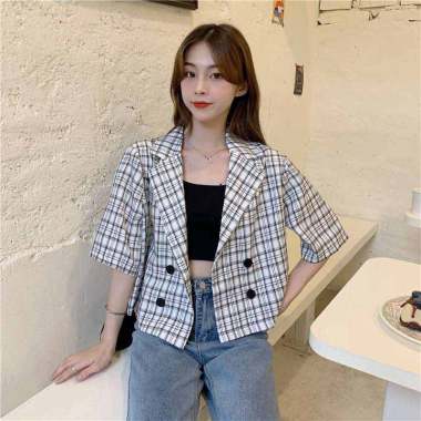 Harga Plaid Jacket Korean Terbaru Juli 