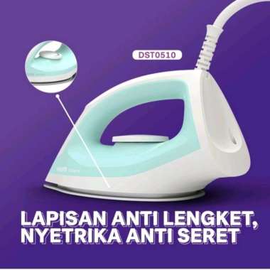 Setrika PHILIPS DST0510 setrika anti lengket hemat listrik ori