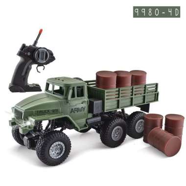 Mainan Anak Remote Control Truk Militer Skala 1:16 Pickup (9980-4D)
