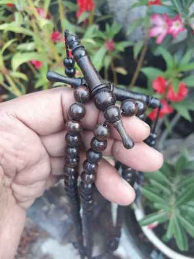 tasbih muslim kayu KALIMOSODO original HK 011 COKLAT