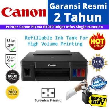 CANON Pixma G1010 Inkjet Printer CANON Pixma G 1010 Hitam