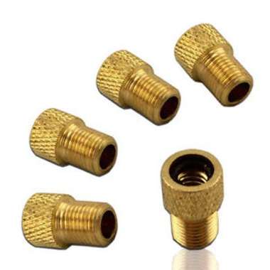 Adapter Converter Pentil Presta ke Schrader Adaptor Pentil Ban Sepeda Gold