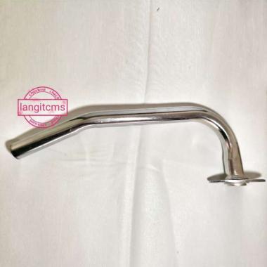 Leher Knalpot Sambungan Knalpot for Jupiter MX New Chrome Stainless Silver