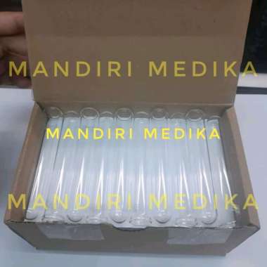 Glass Test Tube Kaca Tabung Reaksi Iwaki Pyrex Original Asahi Isi 50 16x100mm