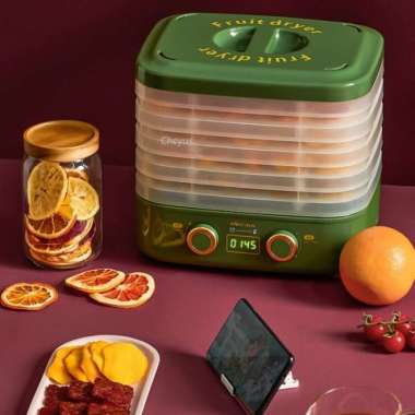 Mesin Pengering Makanan Daging Buah Dehidrator Elektrik dehydrator mesin+wadah pth