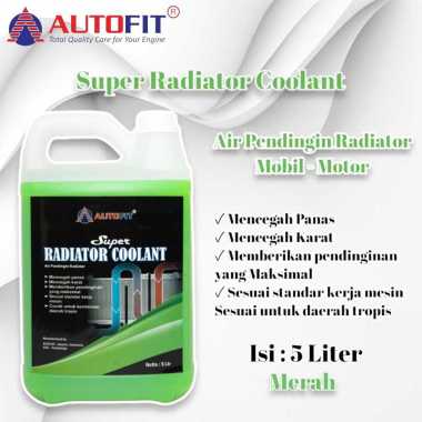 AIR PENDINGIN RADIATOR MOTOR DAN MOBIL ISI 5 LITER AUTOFIT AIR COOLANT HIJAU AIR PENDINGIN RADIATOR 