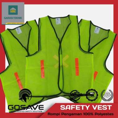Rompi Jaring Gosave - Rompi Jaring Hijau-Rompi Polyester Jala Eco