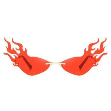 Red flame glasses Clearance