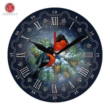 Jam Dinding Unik Minimalis Vintage Mediterania Hiasan Kamar Aesthetic Lovebird