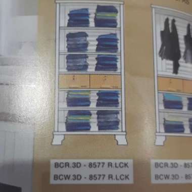 Lemari BCW Hilux BCW.3D 8577 R LCK 8577.R.LCK Rak Napolly Napoly