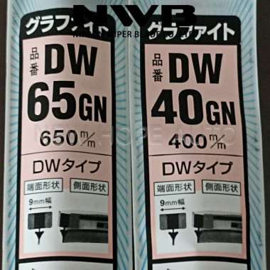 Refill Karet Wiper NWB DW65+40 Hybrid Design Japan Xpander-New Livina-Corolla Cross