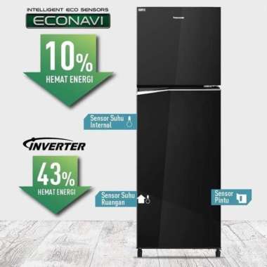 Kulkas Panasonic 2 Pintu NR-BB251Q-PK Prime Fresh Inverter 251 246 L