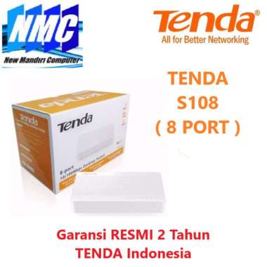 TENDA S108 8-Port Ethernet Switch - Switch Hub 8 Ports Switch Internet Switch