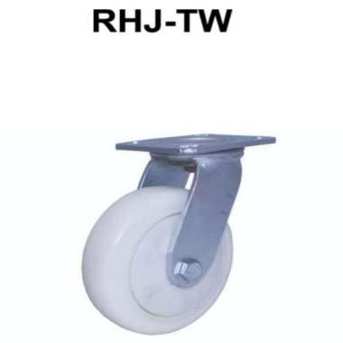 Roda Troly / Troli / Trolly Nylon Nilon 6 Inch Heavy Duty Hidup ( Swivel ) RHJ Indonesia