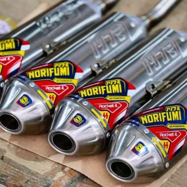 Knalpot NORIFUMI ORIGINAL ROCKET 4 SS KLX 150 DT 150 CRF 150 WR 155 CRF 150