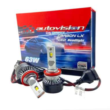 Bohlam Lampu LED Mobil Autovision Carbon LX H11 63 Watt Headlight