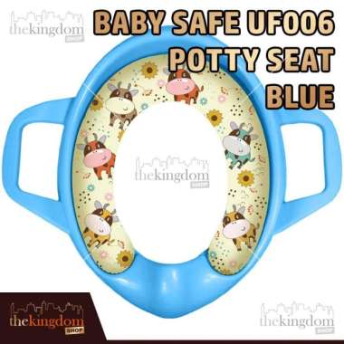 Baby Safe UF006 Potty Seat Training Handle Alas Dudukan Toilet Anak Bayi Balita Bubble Blue