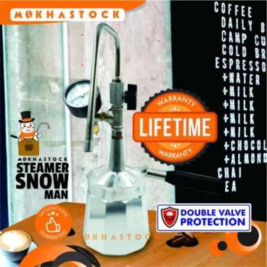 MOKHASTOCK MILK STEAMER SNOW MAN STEAMER SUSU MANUAL WITH MANOMETER