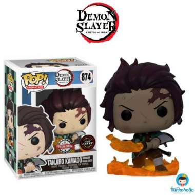 Funko POP! Demon Slayer - Tanjiro Kamado Hinokami Kagura Glow [CHASE]