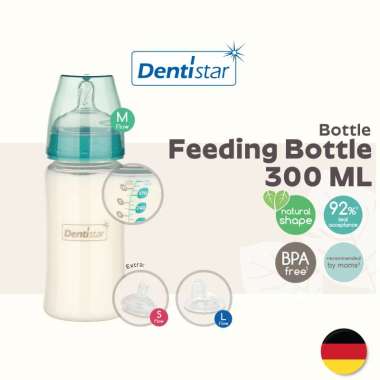 Dentistar Learner Bottle Hijau ANTI KOLIK 300ml / botol bayi / botol susu / dot anti kolik Hijau
