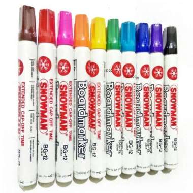 Snowman BG-12 Spidol Whiteboard BIRU