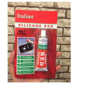 LEM RED SILICONE 30 GR LEM SILICONE MERAH LEM GASKET PUTIH