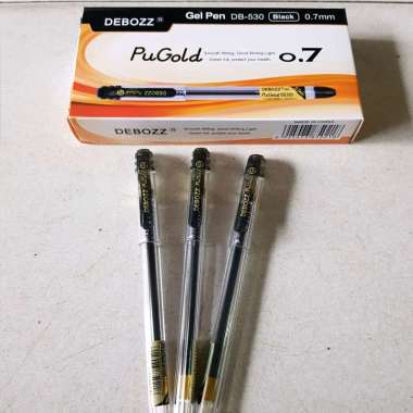 Pena gel Debozz 0.7mm mata jarum DB 530 Hitam