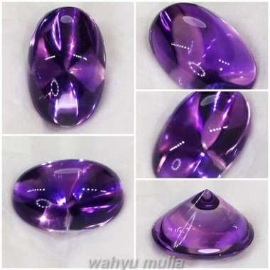 Batu Kecubung Ungu Bungur Lampung Natural Kode 2267 ungu