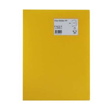 EAGLE FILES Clear Holder Document Keeper Display Book Map Dokumen Holder A4 100 Pocket KUNING