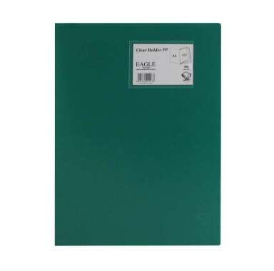 EAGLE FILES Clear Holder Document Keeper Display Book Map Dokumen Holder A4 100 Pocket HIJAU