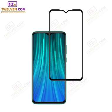 zenBlade 5D Full Cover Tempered Glass Xiaomi Redmi Note 8 Pro - Hitam Hitam -