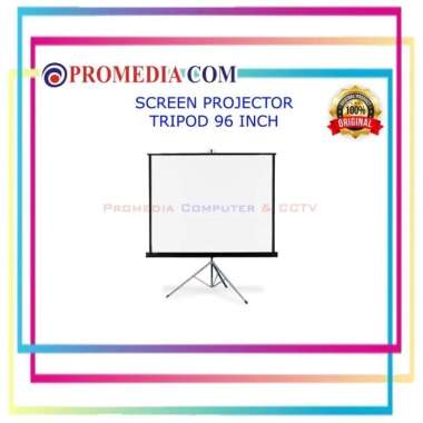 LAYAR PROJECTOR / SCREEN PROYEKTOR TRIPOD 96 INCH