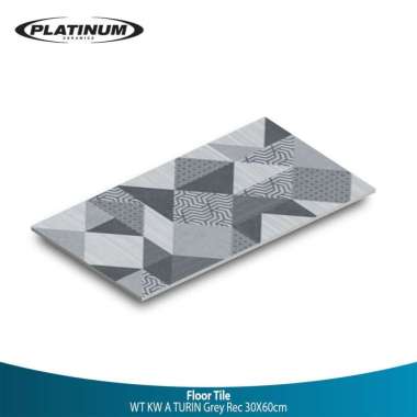 Platinum WT KW A Turin Keramik Lantai - Grey Rec [30 x 60 cm] Multicolor -