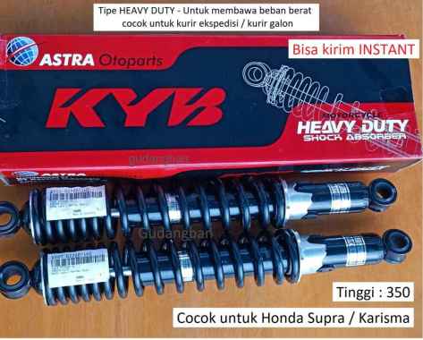 KYOS-OZ71071HZ SHOCKBREAKER KAYABA HITAM HD BELAKANG MOTOR HONDA SUPRA 125 KARISMA KYB HEAVY DUTY OR