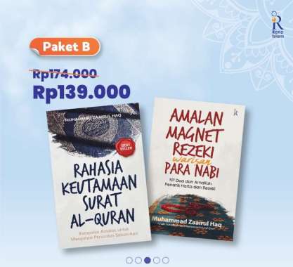 Pre Order Paket Buku Amalan Magnet Rezeki Warisan Para Nabi Agama Islam Paket C