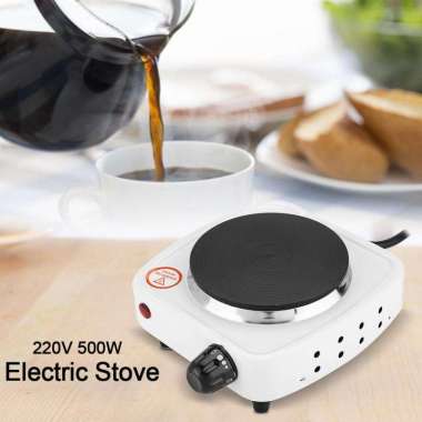 Kompor Listrik Hot Plate 500 Watt - Kompor Hotplate - Kompor Listrik Portable - Kompor Listrik Mini - Kompor Portable - Kompor Mini Putih