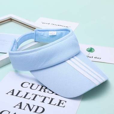 TRINITY Sun Hat Topi Pantai Topi Senam Topi Aerobik Topi Wanita BLUE