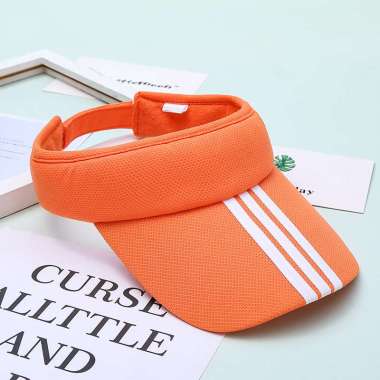 TRINITY Sun Hat Topi Pantai Topi Senam Topi Aerobik Topi Wanita ORANGE