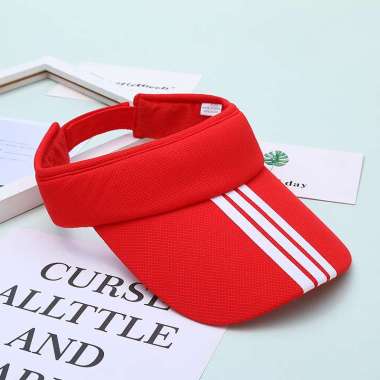 TRINITY Sun Hat Topi Pantai Topi Senam Topi Aerobik Topi Wanita RED