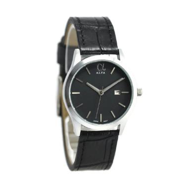 Alfa 65010L Jam Tangan Wanita - Hitam Silver