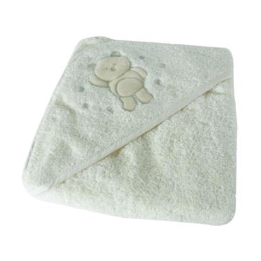 ClevaMama Apron Baby Bath Towel - Cream