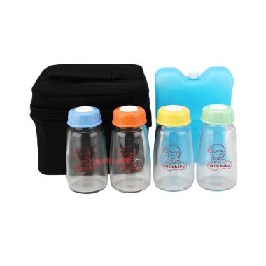 Little Baby Breastmilk Cooler Bag Misty Black