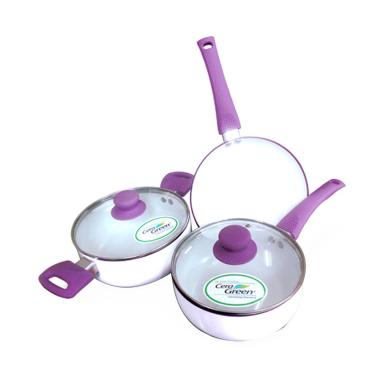 Oxone OX-83 Set Ceramic Cookware - Ungu