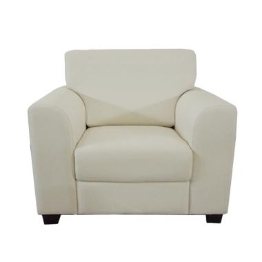Aim Living Nixon 1 Seat Sofa - putih begie