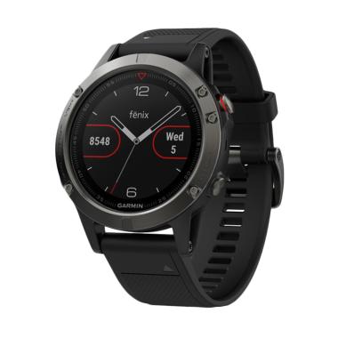Garmin Fenix 5 Smartwatch with Black Band - Slate Gray