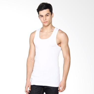 LGS Men Underwear Tank Top Pria - White [1 Pcs] LETS-003-222-01P-7C