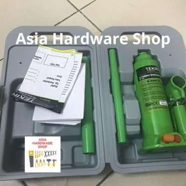 Dongkrak Botol 2 Ton TEKIRO Dongkrak Mobil Hydraulic Bottle Jack 2ton Hijau