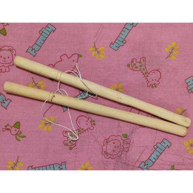 Stik stick pemukul taganing tagading kayu jeruk purut-puruk-ute bagus stik perkusi kuning